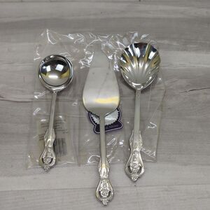 Royal Alister Heritage Mint Stainless 3 Piece Hostess Serving Set
